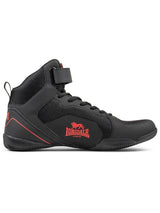 Lonsdale box topánky Rufford, čierno červené