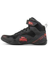 Lonsdale box topánky Rufford, čierno červené