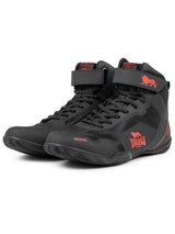 Lonsdale box topánky Rufford, čierno červené