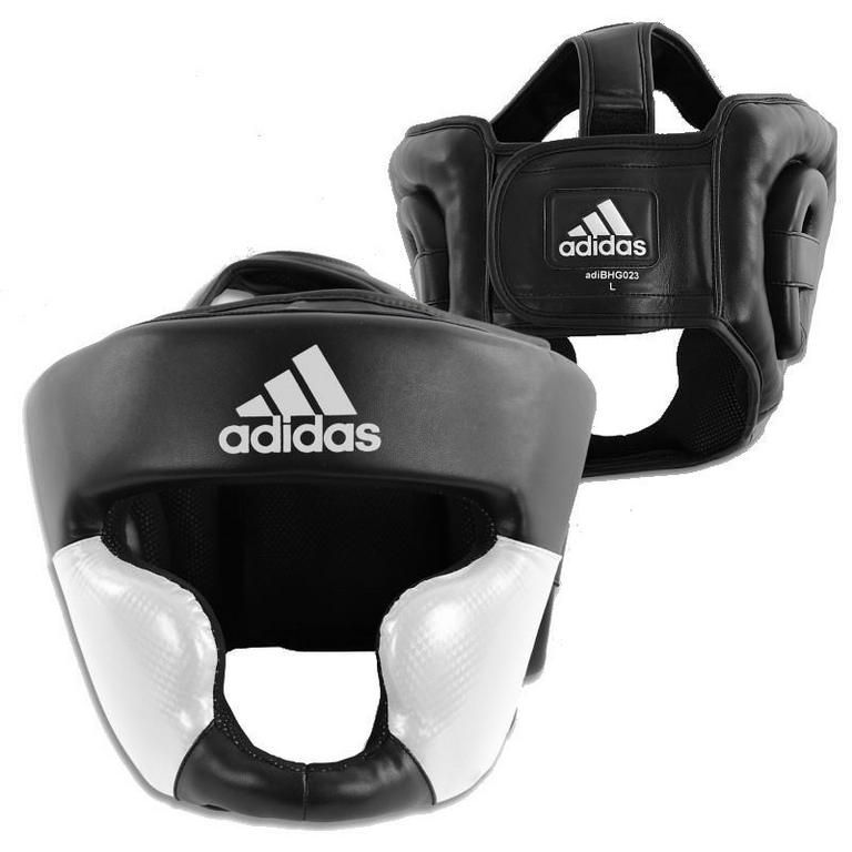 Adidas box prilba Response, bielo-čierna