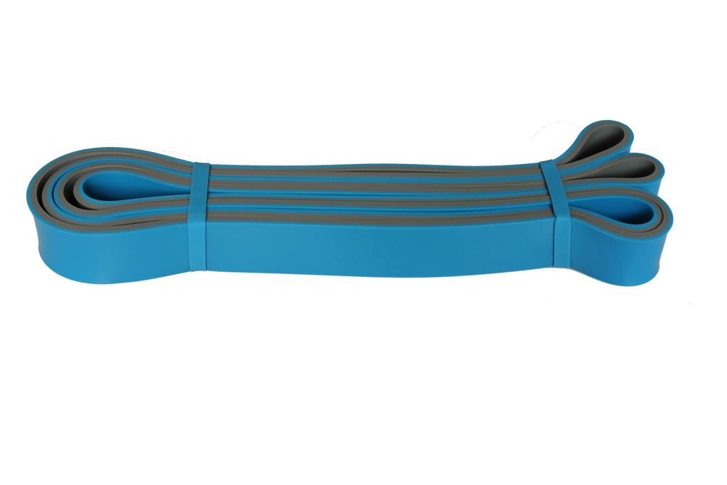 Katsudo močan vadbeni trak Flexband, modro-siv