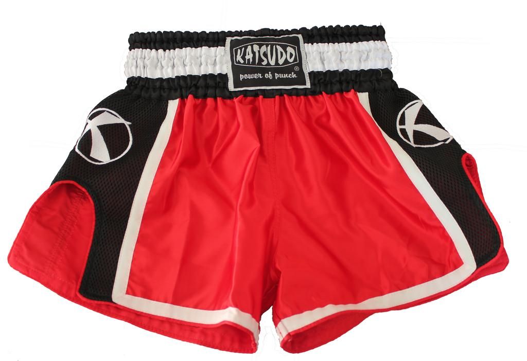 Katsudo Thai Boxing Shorts Huricane, Red