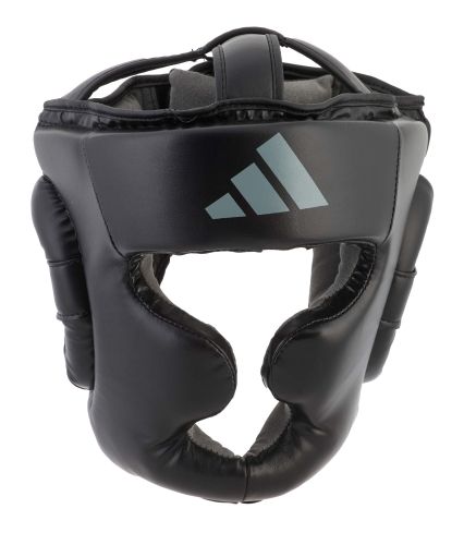 Adidas boksarska čelada Speed Chin, črno-siva