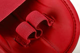 Adidas WKF-approved instep guards, red