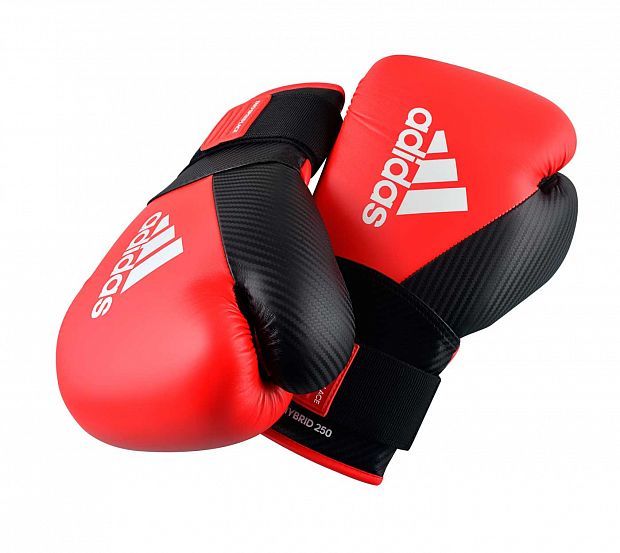 Adidas Boxhandschuhe Hybrid 250, rot-schwarz