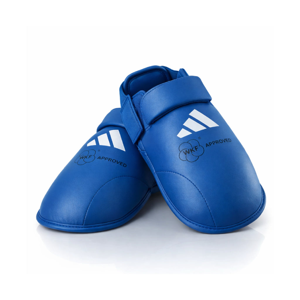 Adidas chrániče priehlavkov schválené WKF, modré