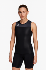 Adidas dámsky vzpieračský dres Leistung, čierny