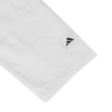 Adidas JU kimono s čiernymi pásmi Club 350g, biele