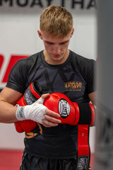 Katsudo rash guard s krátkym rukávom Virago, čierno-zlatý