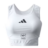 Adidas ženský chránič pŕs WKF, biely