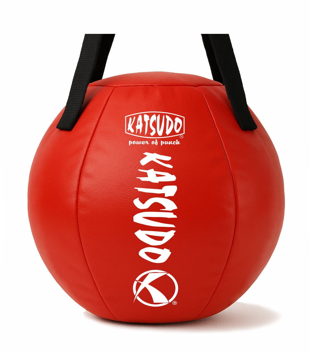 Katsudo punching ball Leodor with strap, red