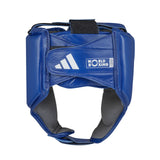 Adidas kožená boxerská prilba WOBHG1, modrá