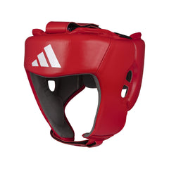 Adidas leather boxing headguard WOBHG1, red