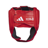 Adidas kožená boxerská prilba WOBHG1, červená