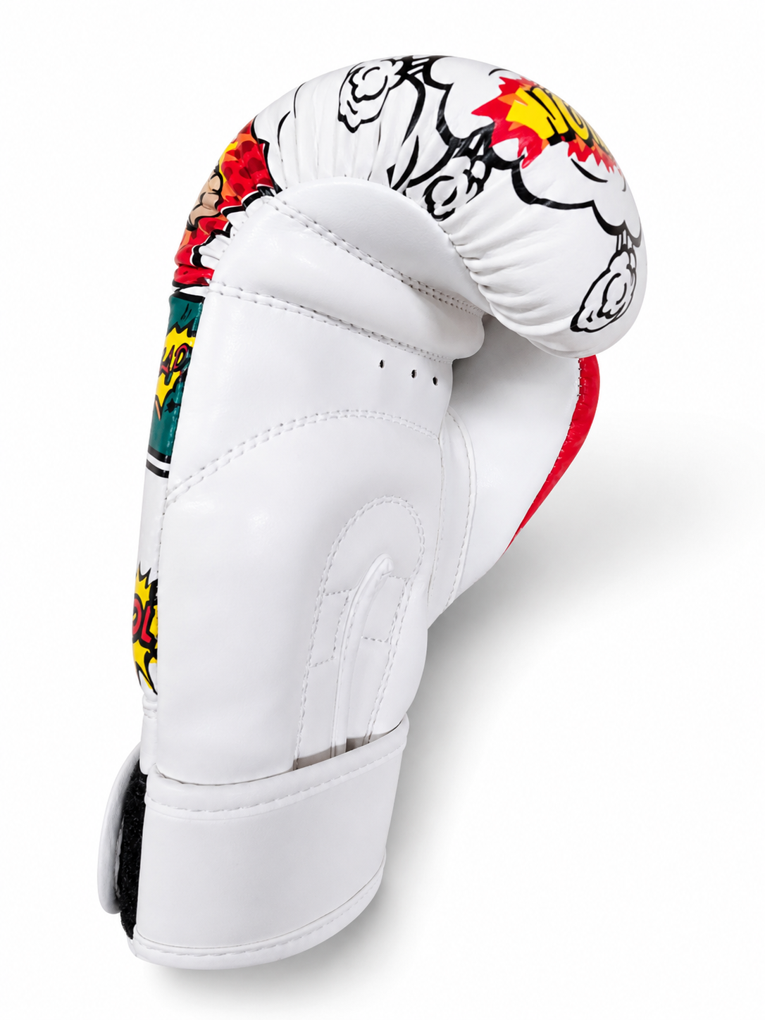 Katsudo detské koženkové boxerské rukavice CrushX, bielo-vzorované