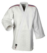 Adidas JU kimono s reprezentačnými pásmi IJF Champion III 730g, biele