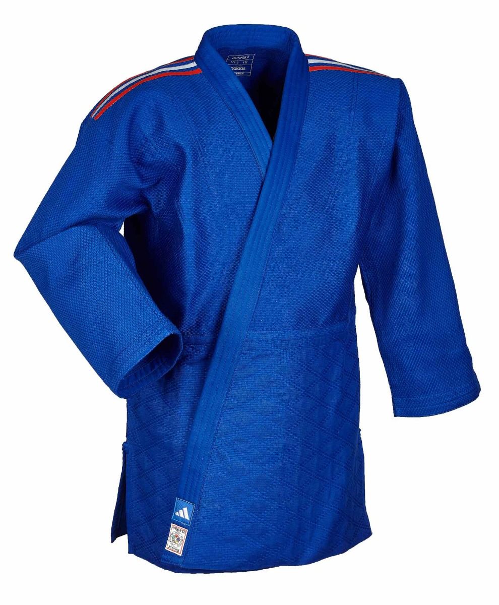 Adidas JU kimono s reprezentačnými pásmi IJF Champion III 730g, modré