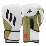 Adidas SPEED TILT 350V Pro boxerské rukavice, bielo-zlatá
