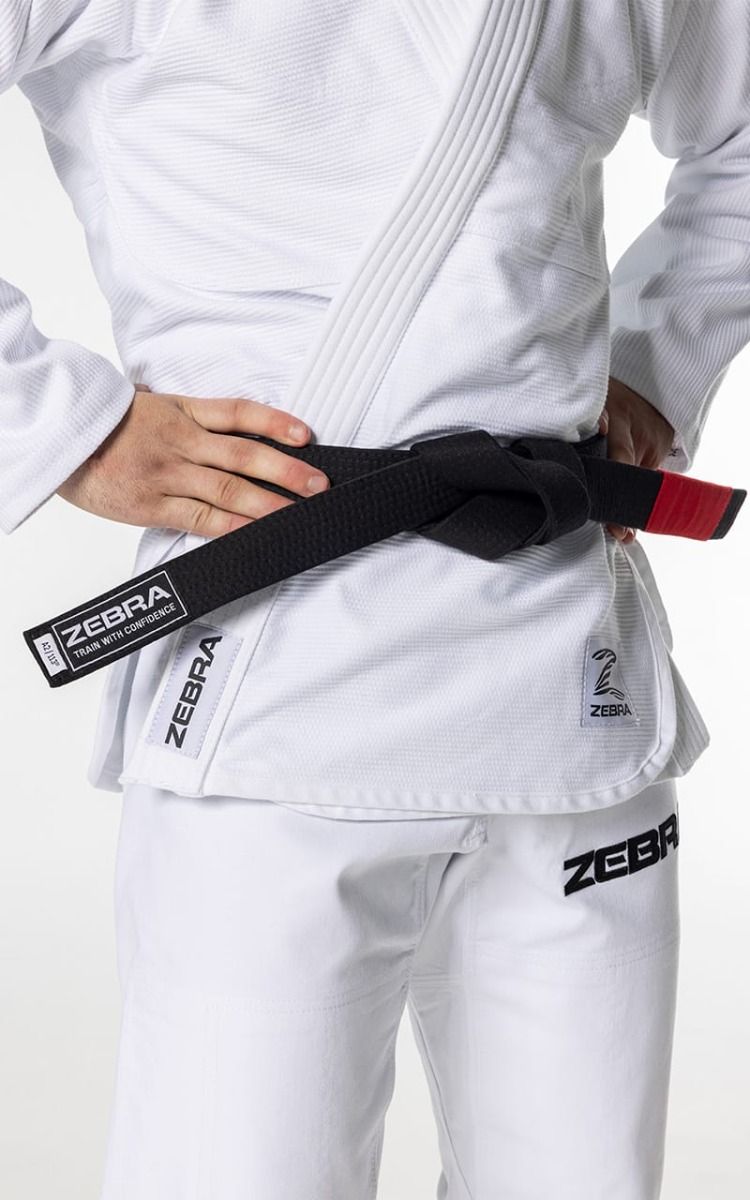 Zebra BJJ kimono GI Guerreiro 350g, biele