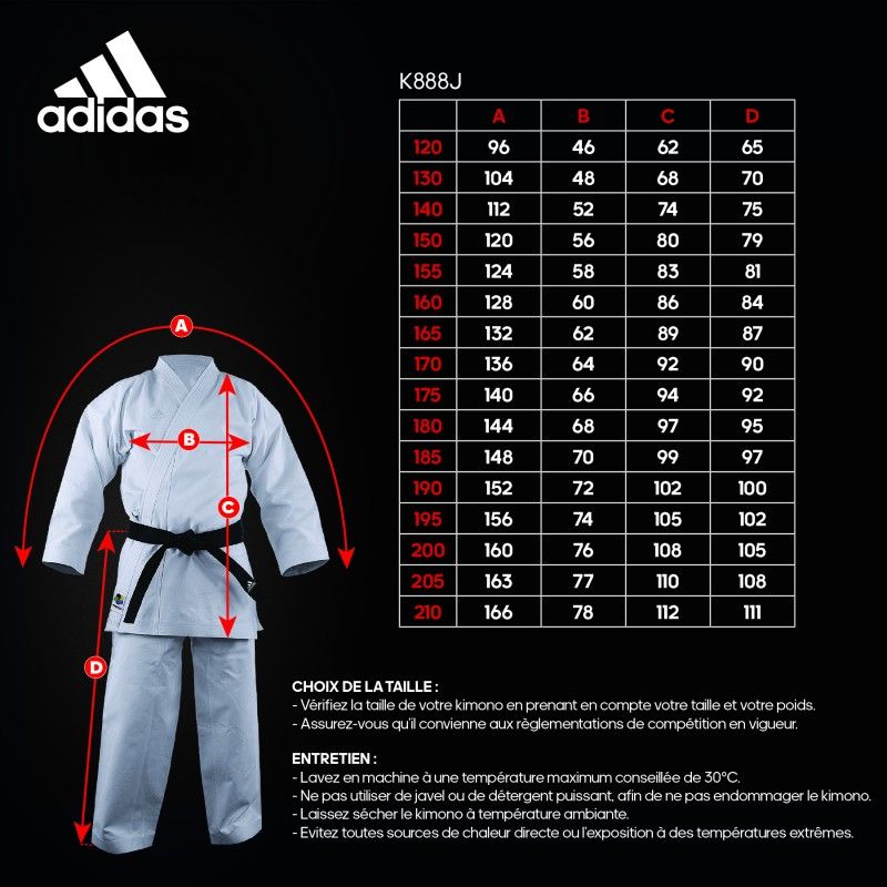 Adidas detské KA kimono Kigai 2.0 475g, biele