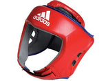 Adidas kožená box prilba Thai Pro, červená