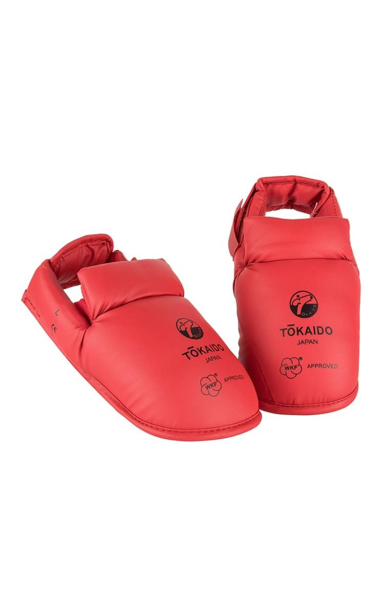 Tokaido chrániče priehlavkov WKF, červené