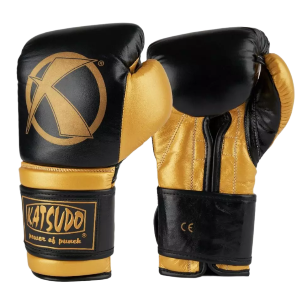 Katsudo box Rukavice Fight, čierno zlaté