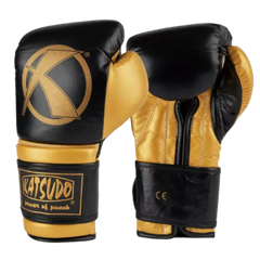 Katsudo box Rukavice Fight, čierno zlaté