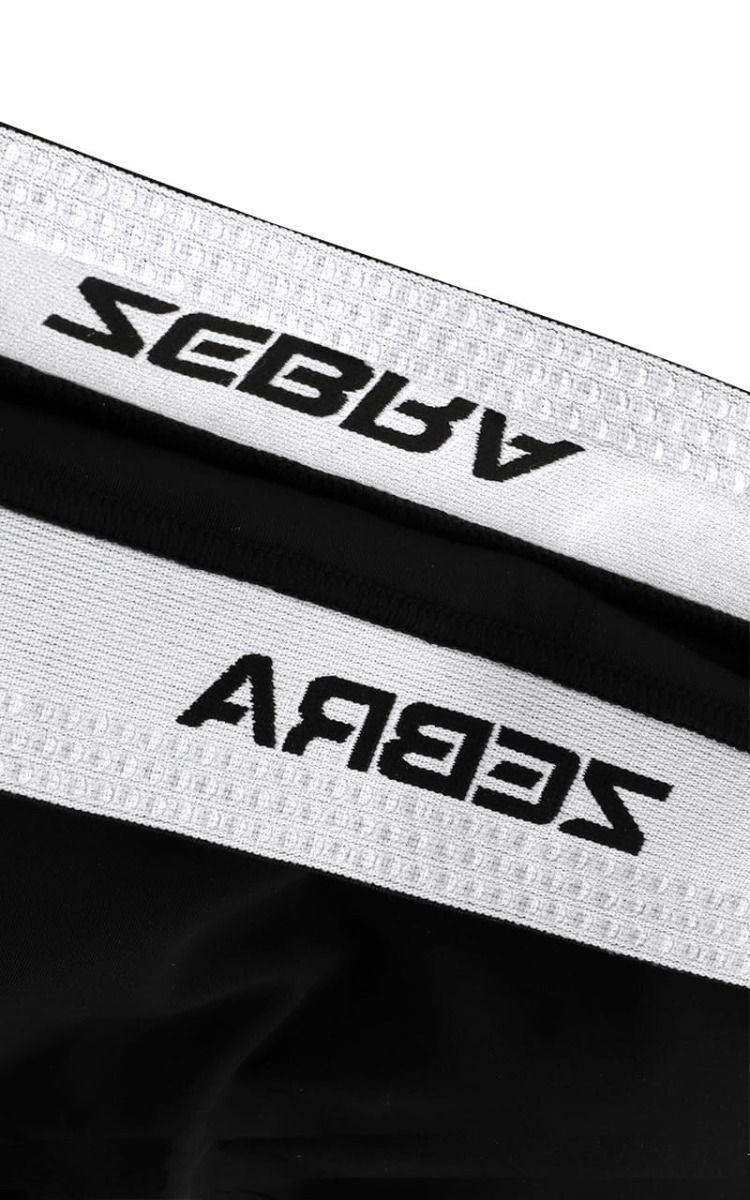 Zebra Long Compression Pants, Black