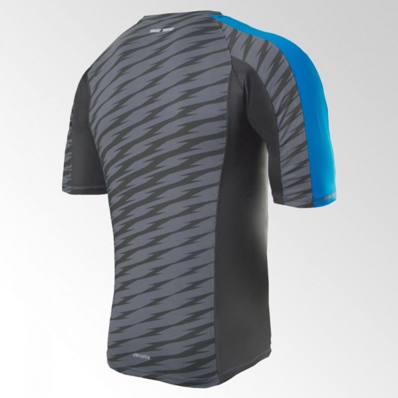 Adidas rashguard μπλούζα Ultimate Athlete, μαύρο-μπλε