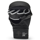 Leone MMA sparingové rukavice Black Edition, čierne