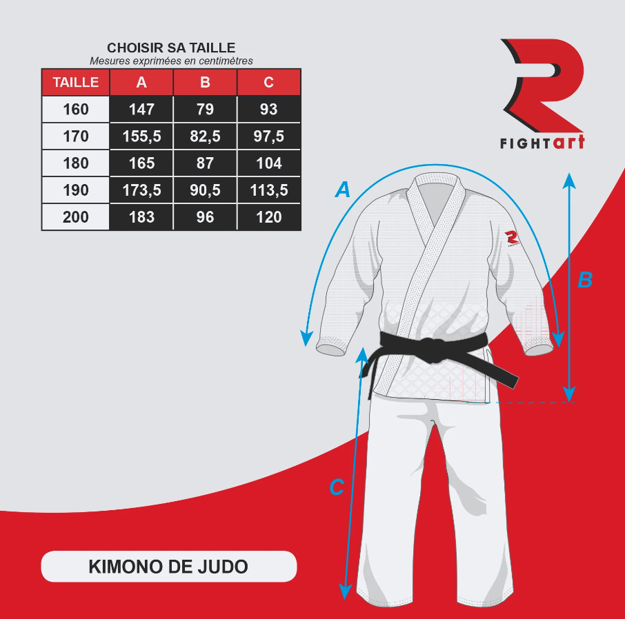 Fight Art kimono da judo Bushi 450g, blu