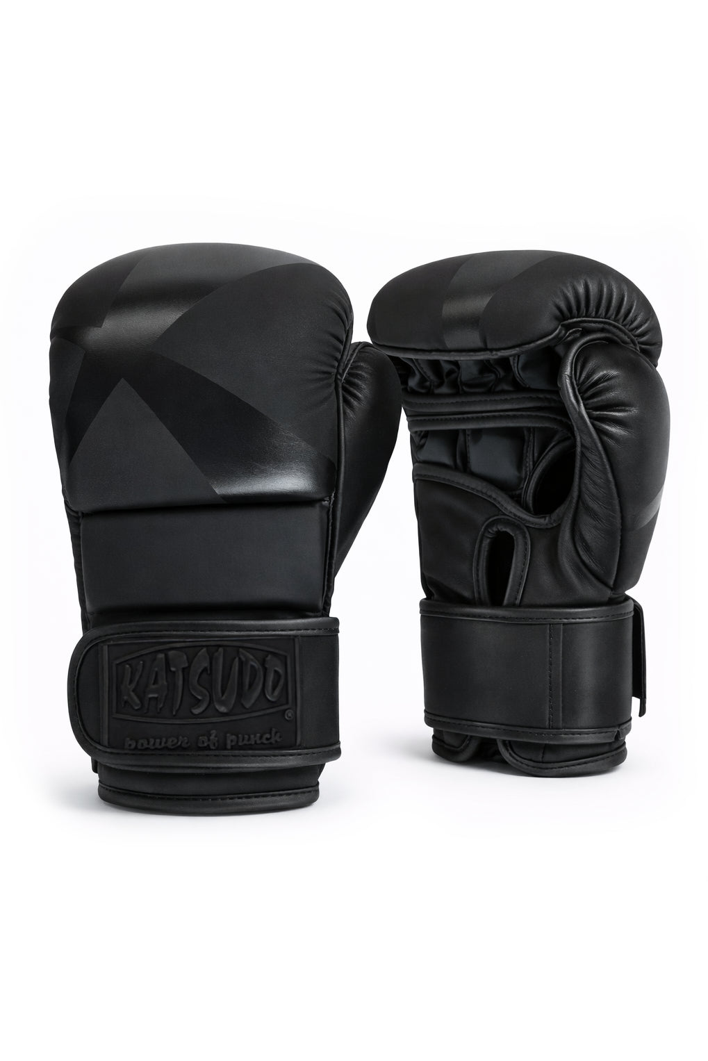 Katsudo MMA Sparcore sparringové rukavice, čierno-čierne