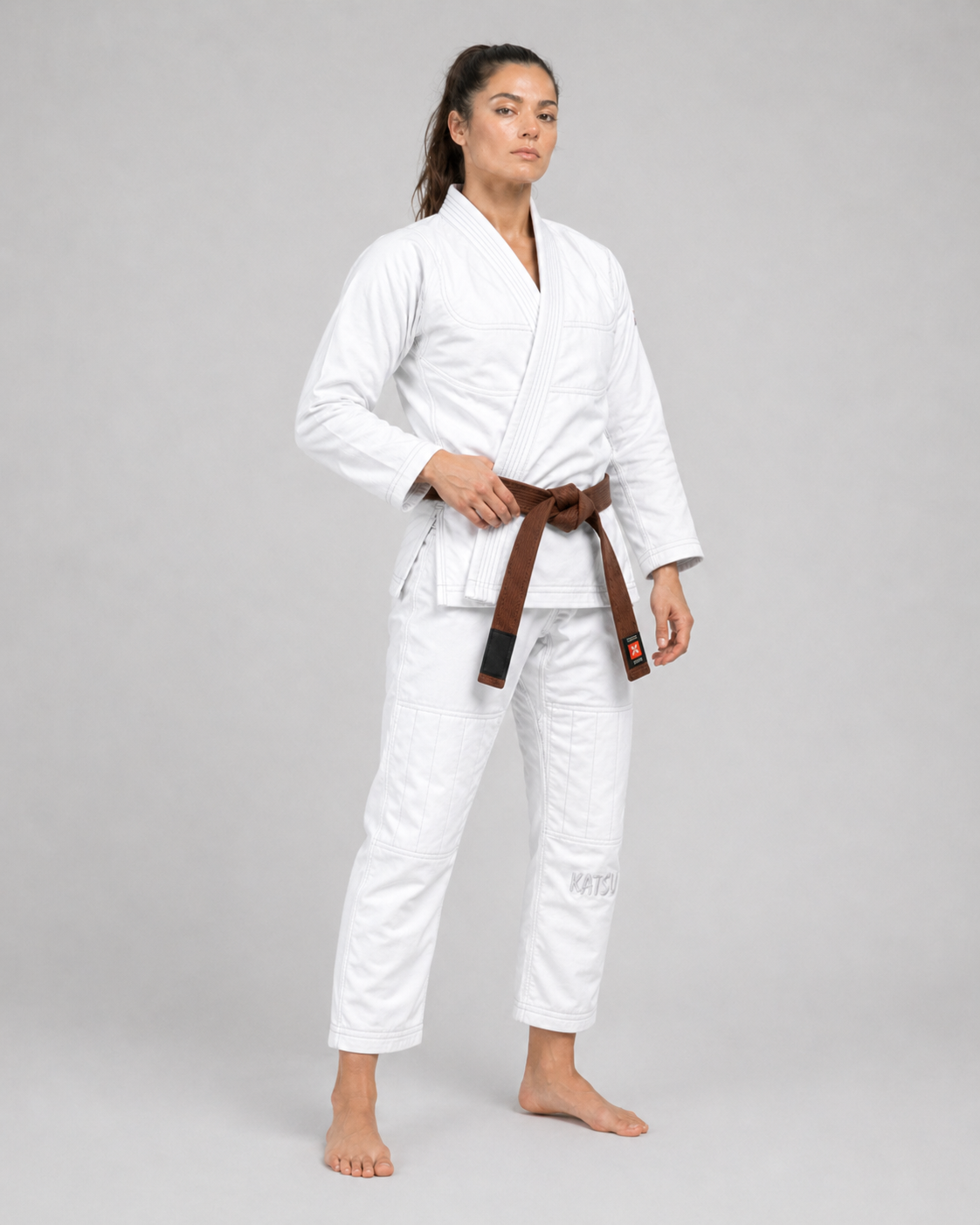 Katsudo Yori ženski Jiu Jitsu kimono 450 g, bel