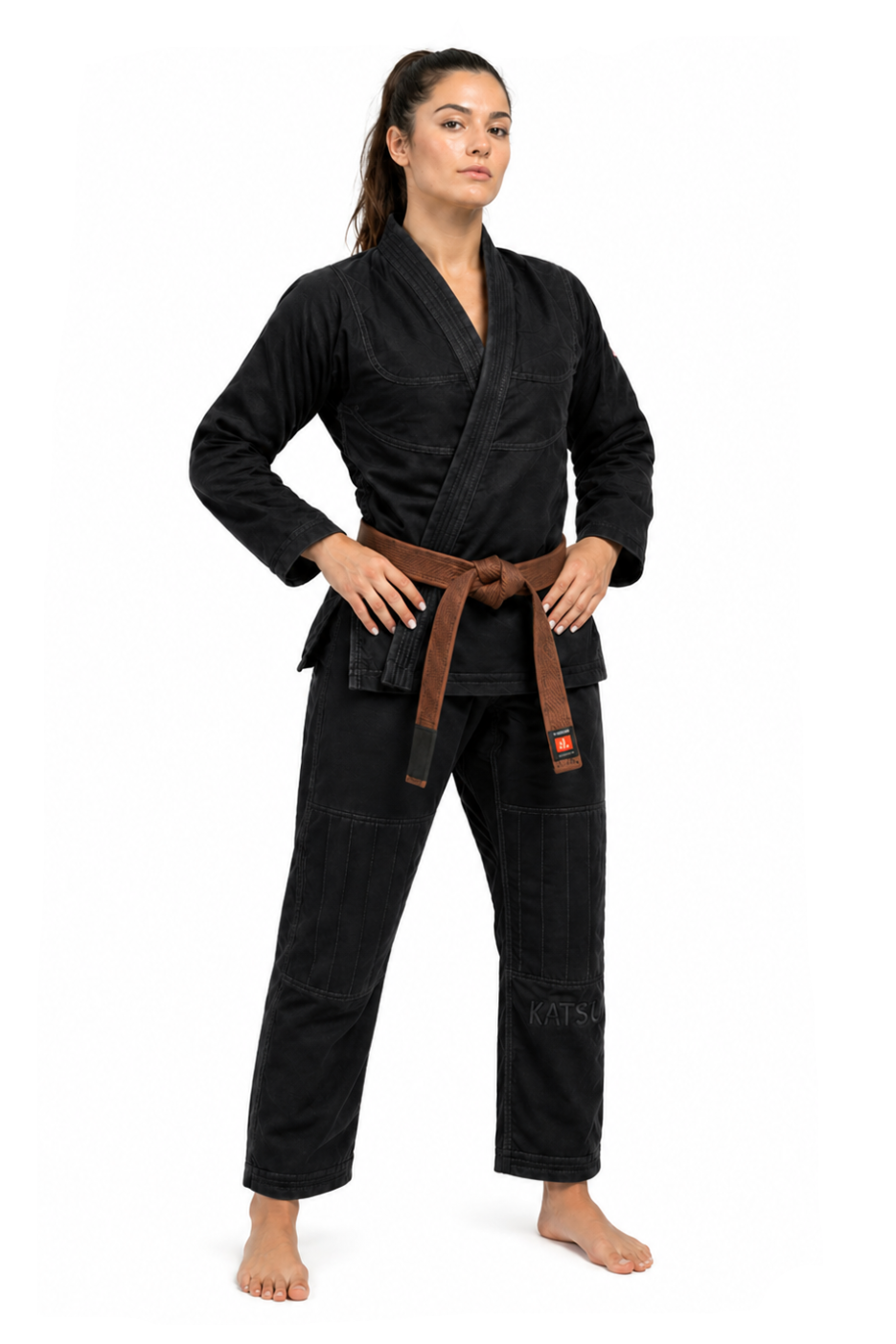 Katsudo Yori dámske Jiu Jitsu kimono 450g, čierne